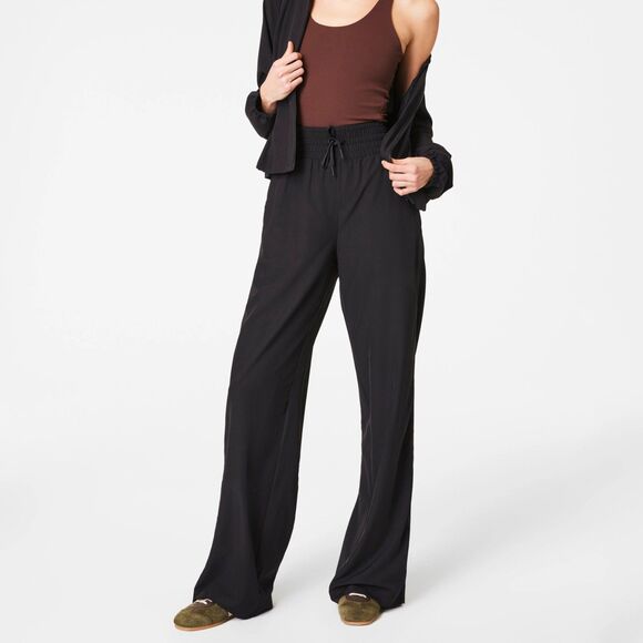 Spanx Women's SPANX smooth On The Move Wide Leg Pants in Black SMALL - Picture 1 of 7